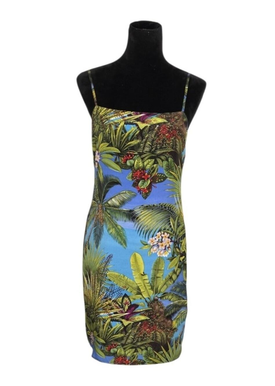 Company Ellen Tracy 100% Silk Tropical Hawaiian Sheath Slip Dress Resort Size 4